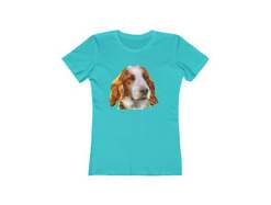 Irish Red & White Setter - Women's Slim Fit Ringspun Cotton T-Shirt