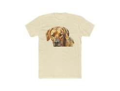 Rhodesian Ridgeback 'Zulu' Men's Fitted Cotton Crew Tee