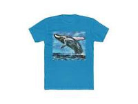 Humpback Whale - Men's Fitted Cotton Crew Tee