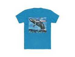 Humpback Whale - Men's Fitted Cotton Crew Tee