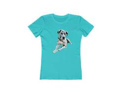 Harlequin Great Dane 'Leonid'  Women's Slim Fit Ringspun Cotton T-Shir