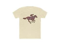 Race Horse - Men's Fitted Cotton Crew Tee