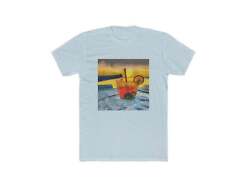 Happy Hour on Sifnos (Greece)- Men's Fitted Cotton Crew Tee