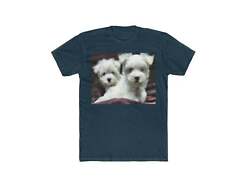 Maltese - Men's Fitted Cotton Crew Tee