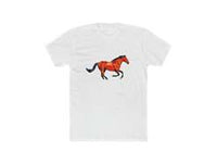 Horse 'Old Red' Men's FItted Cotton Crew Tee