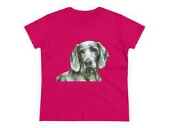 Weimaraner 'Greyson' Women's Midweight Cotton Tee