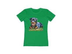 Rottweiler 'Lina' Women's Slim Fit Ringspun Cotton T-Shirt