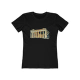 Parthenon - Ancient Greece - Women's Slim Fit Ringspun Cotton T-Shirt (Colors: Solid Black)