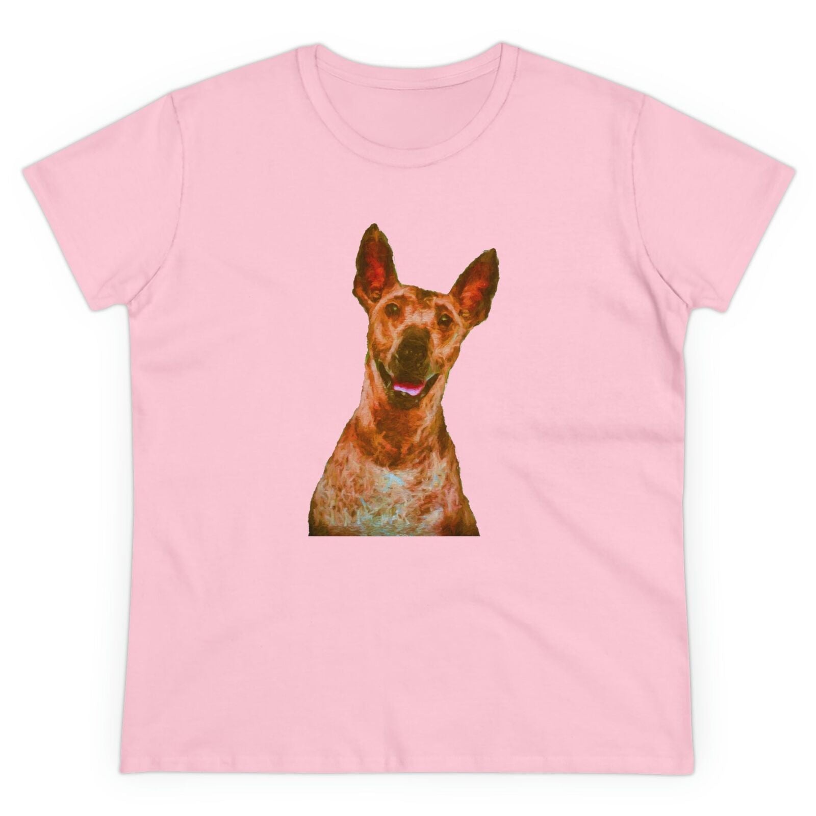 Peruvcian Inca Orchid Women's Midweight Cotton Tee (Color: Light Pink)
