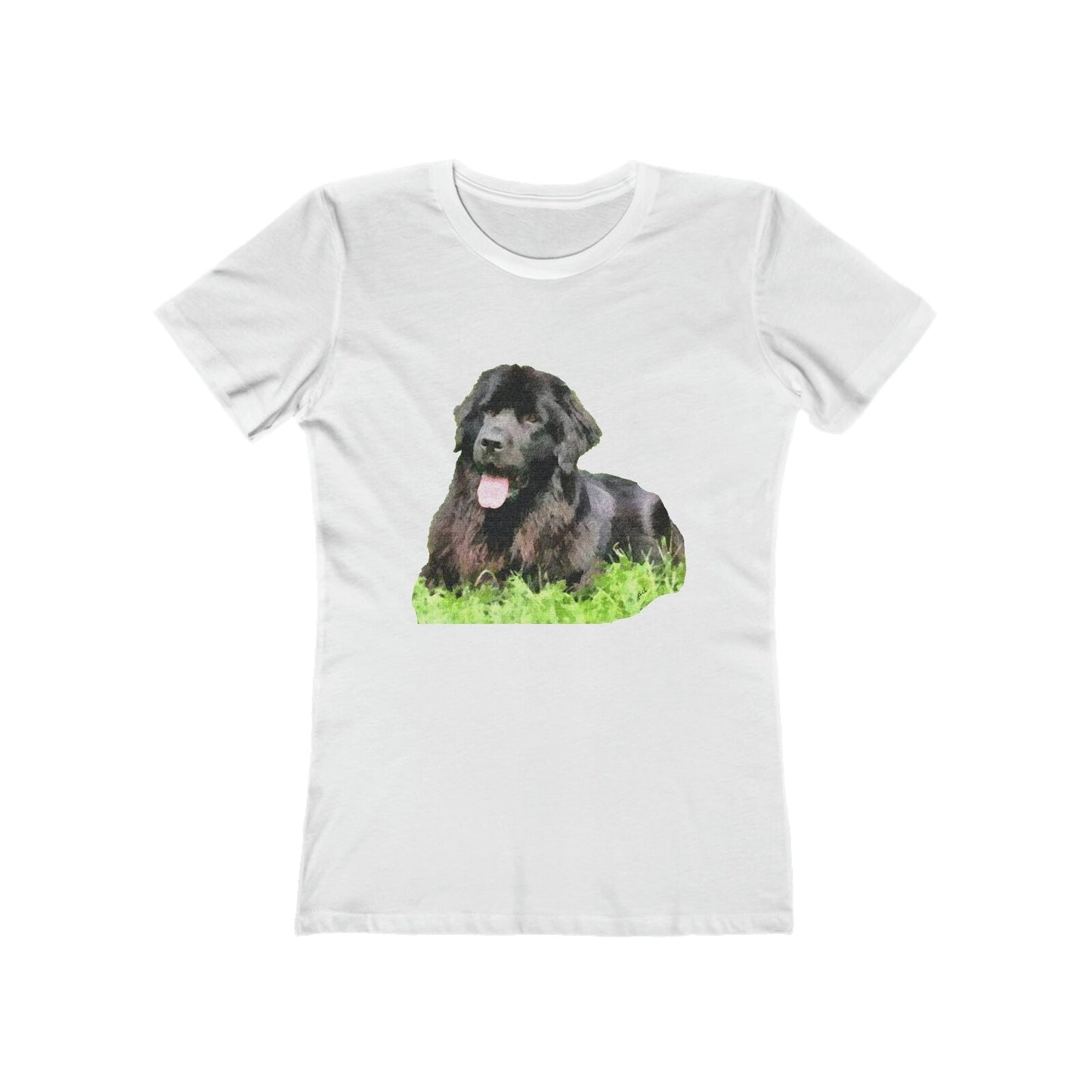 Newfoundland 'Madden' Women's Slim Fit Ringspun Cotton T-Shirt (Colors: Solid White)