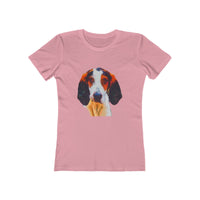 Treeing Walker Coonhound - Women's Slim Fit Ringspun Cotton T-Shirt (Colors: Solid Light Pink)