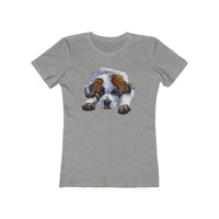 St. Bernard 'Sontuc' - Women's Slim Fit Ringspun Cotton T-Shirt (Colors: Heather Grey)