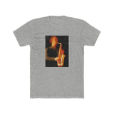 Saxophonist - Men's Fitted Cotton Crew Tee (Color: Heather Grey)