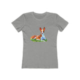 Ibizan Hound - Women's Slim Fit Ringspun Cotton T-Shirt (Colors: Heather Grey)