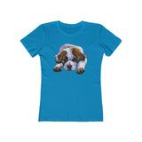 St. Bernard 'Sontuc' - Women's Slim Fit Ringspun Cotton T-Shirt (Colors: Solid Turquoise)