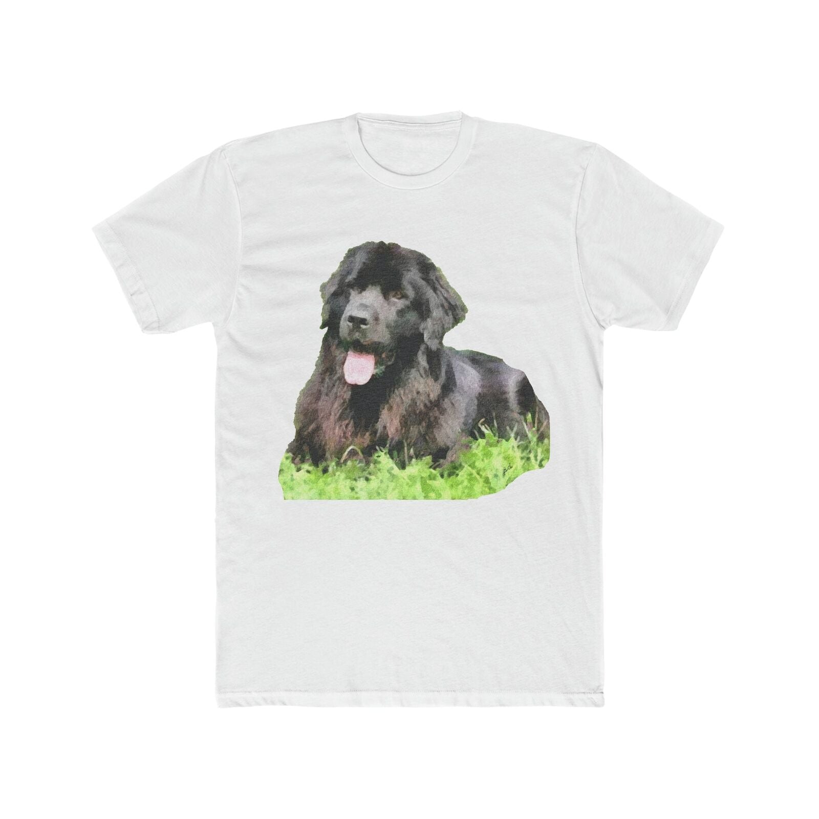 Newfoundland 'Madden' Men's Fitted Cotton Crew Tee (Color: Solid White)