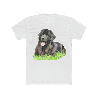 Newfoundland 'Madden' Men's Fitted Cotton Crew Tee (Color: Solid White)
