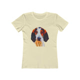 Treeing Walker Coonhound - Women's Slim Fit Ringspun Cotton T-Shirt (Colors: Solid Natural)