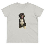 Portuguese Water Dog 'Loco' Women's Midweight Cotton Tee (Color: Ash)