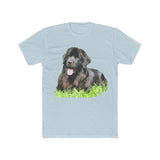 Newfoundland 'Madden' Men's Fitted Cotton Crew Tee (Color: Solid Light Blue)