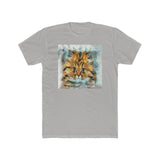 Fat Cat - Men's Fitted Cotton Crew Tee (Color: Solid Light Grey)