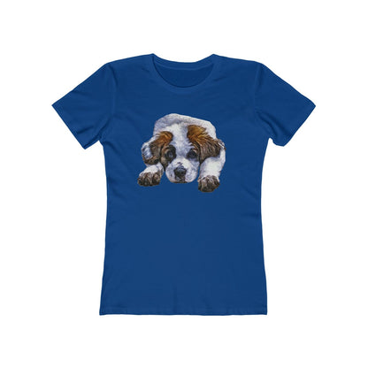 St. Bernard 'Sontuc' - Women's Slim Fit Ringspun Cotton T-Shirt (Colors: Solid Royal)