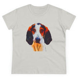 Treeing Walker Coonhound Women's Midweight Cotton Tee (Color: Ash)