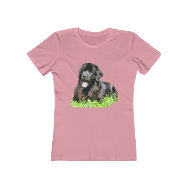 Newfoundland 'Madden' Women's Slim Fit Ringspun Cotton T-Shirt (Colors: Solid Light Pink)
