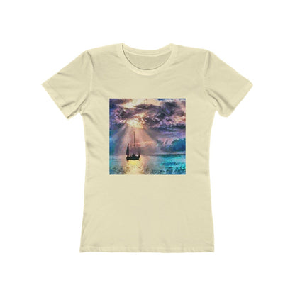 Greek Islands 'Aegean Enchantment' - Women's Slim Fit Ringspun Cotton (Colors: Solid Natural)