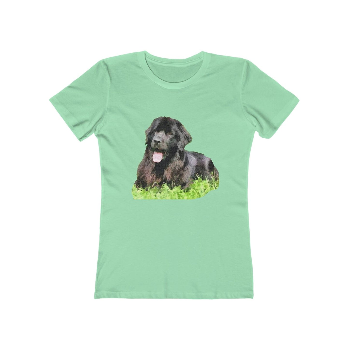 Newfoundland 'Madden' Women's Slim Fit Ringspun Cotton T-Shirt (Colors: Solid Mint)