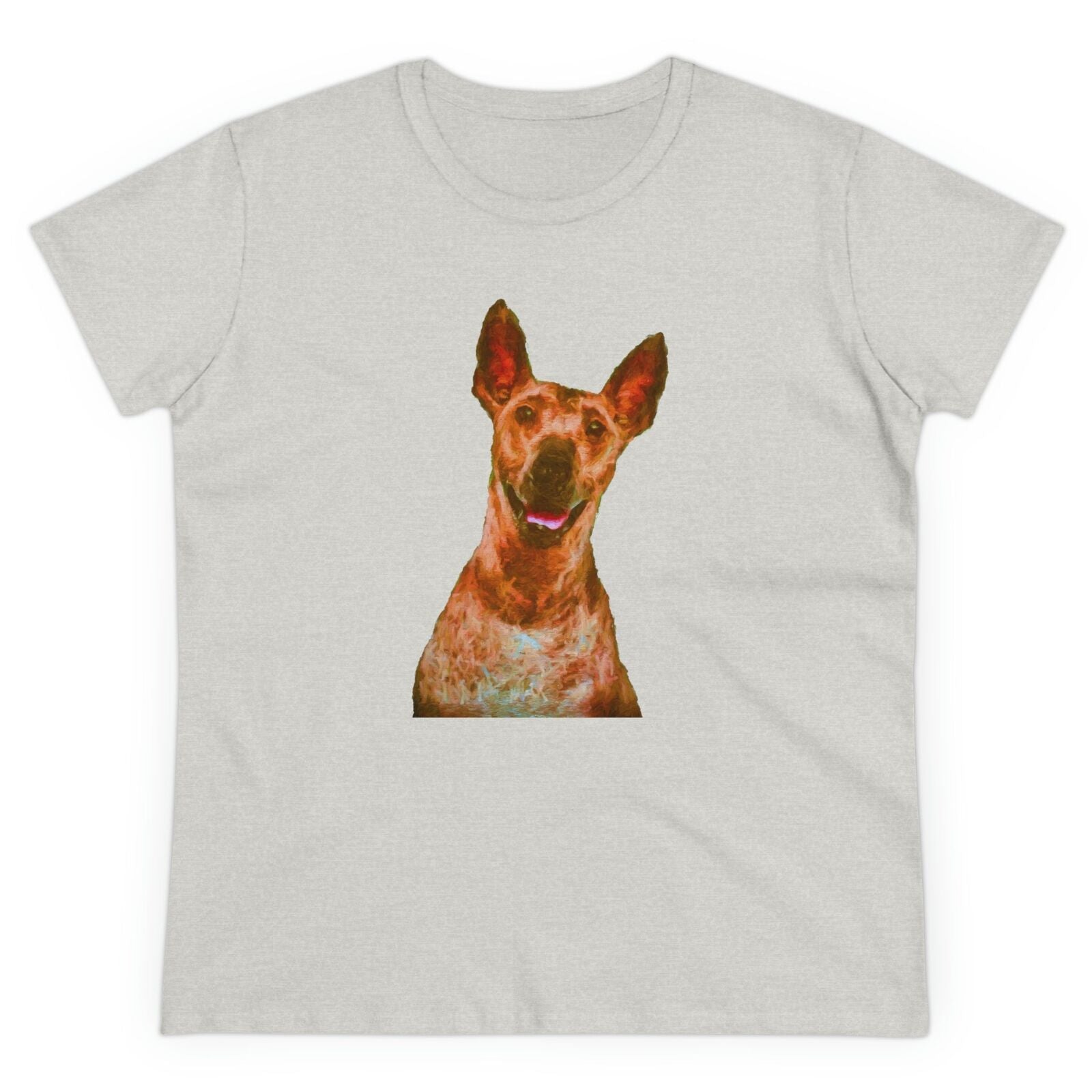 Peruvcian Inca Orchid Women's Midweight Cotton Tee (Color: Ash)