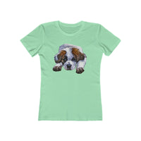 St. Bernard 'Sontuc' - Women's Slim Fit Ringspun Cotton T-Shirt (Colors: Solid Mint)