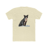 Cat from Hydra - Men's FItted Cotton Crew Tee (Color: Solid Natural)