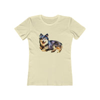 Finnish Lapphund - Women's Slim Fit Ringspun Cotton T-Shirt (Colors: Solid Natural)
