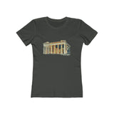 Parthenon - Ancient Greece - Women's Slim Fit Ringspun Cotton T-Shirt (Colors: Solid Heavy Metal)