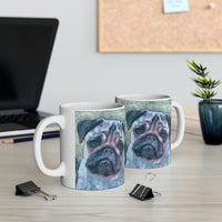Pug  'Pompey' Ceramic Mug 11oz