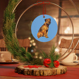 Border Terrier Metal Ornaments - Add Durability and Charm to Your Christmas Tree - Show Your Love for Your Furry Friend.