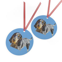 Bluetick Coonhound Metal Ornaments