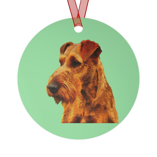 Irish Terrier 'Jocko' Metal Ornaments