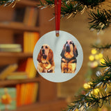 Bloodhounds 'Bear & Bubba' Metal Ornaments