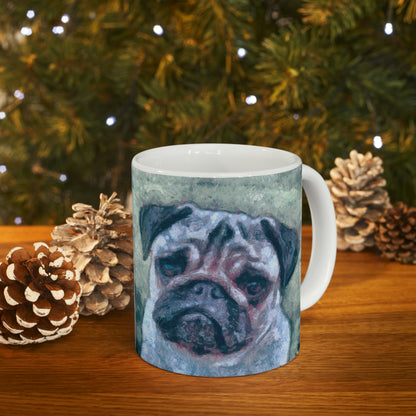 Pug  'Pompey' Ceramic Mug 11oz