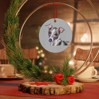 Italian Greyhound 'Lilly' Metal Ornaments