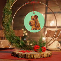 Irish Terrier 'Jocko' Metal Ornaments
