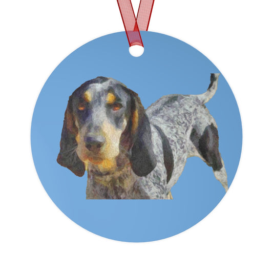 Bluetick Coonhound Metal Ornaments