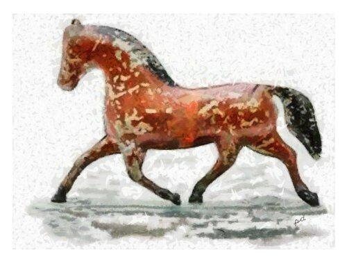 Tin Horse - Set of 6 Blank Notecards