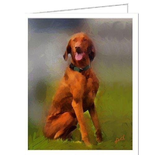 Vizsla - Milo - Waiting for The Bride- Set of 6 by Doggylips
