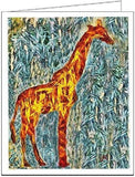 Giraffe - Camille #2 - Set of 6 Blank Notecards and Envelopes