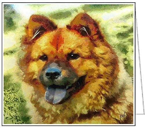 Chow - Chung - Set of 6 Notecards with Envelope.