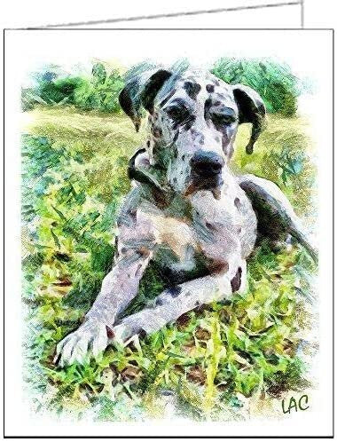 Great Dane &#39;Leonid&#39; Notecards Set of 6