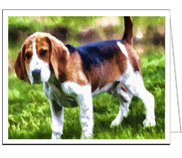 American Foxhound Blank Notecards - Set of 6 with envelopes